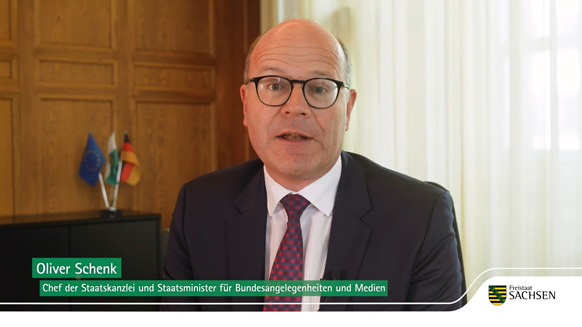 Oliver Schenk, Chef der Staatskanzlei und Staatsminister für Bundesangelegenheiten und Medien | Quelle: Sächsische Staatskanzlei